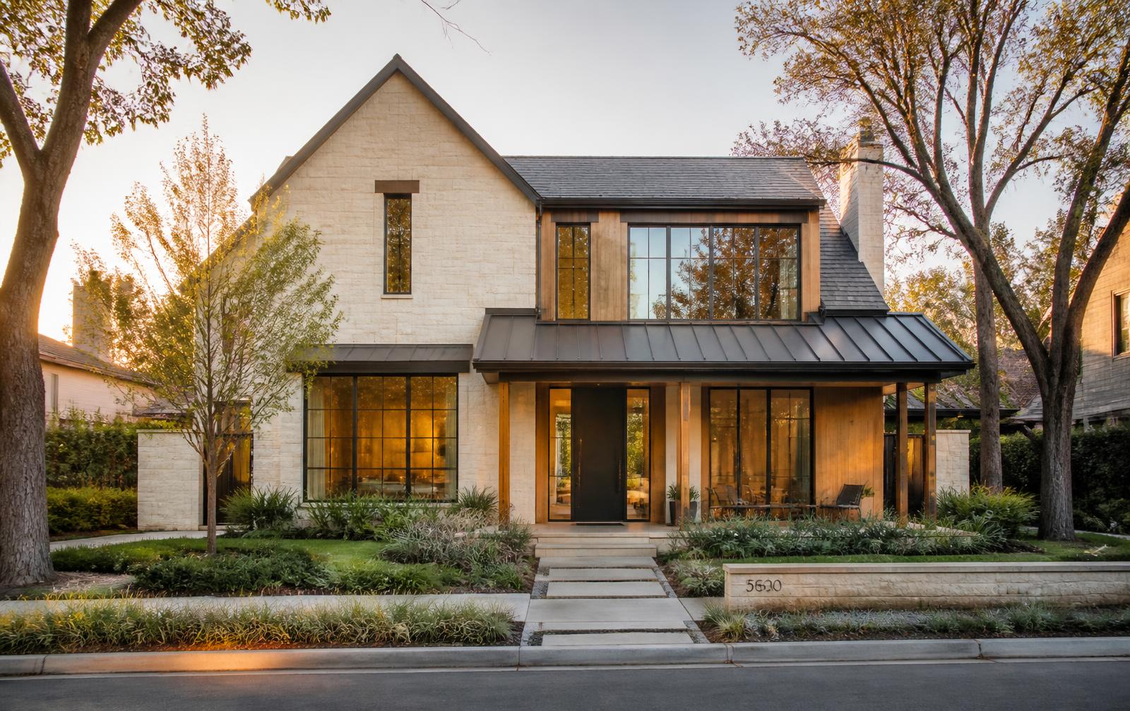 Transitional style home rendering at Rivulet